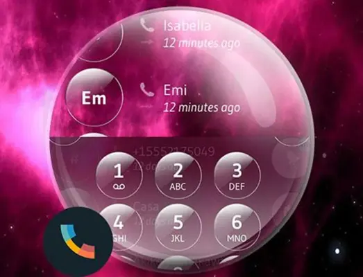 Nebula Glass Contacts&Dialer android App screenshot 0