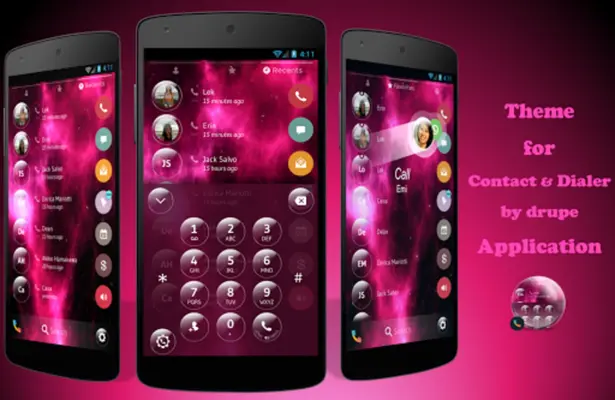 Nebula Glass Contacts&Dialer android App screenshot 5